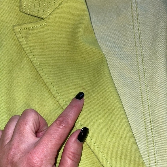 St John Sport Jacket Blazer Cardigan Neon Bright Green - Picture 8 of 8